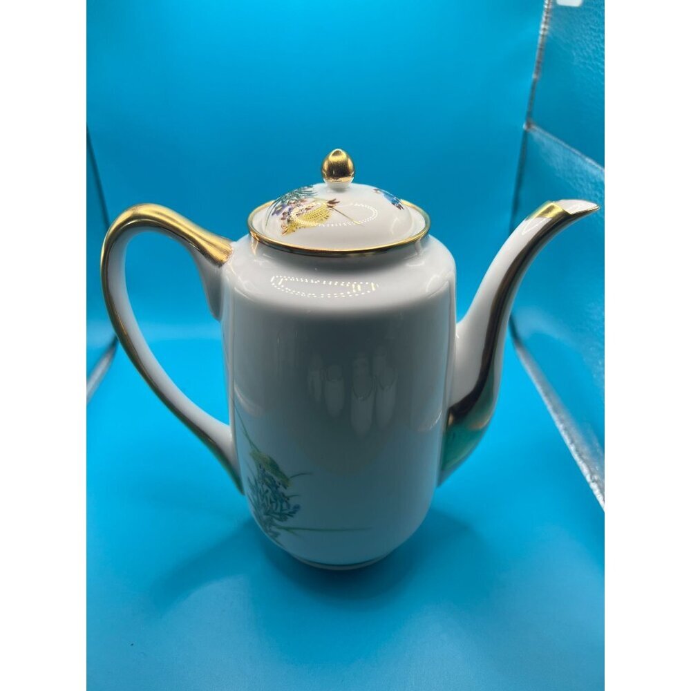 Vintage Kutani   Porcelain Tea Set With Floral & Gold - Picture 3 of 13